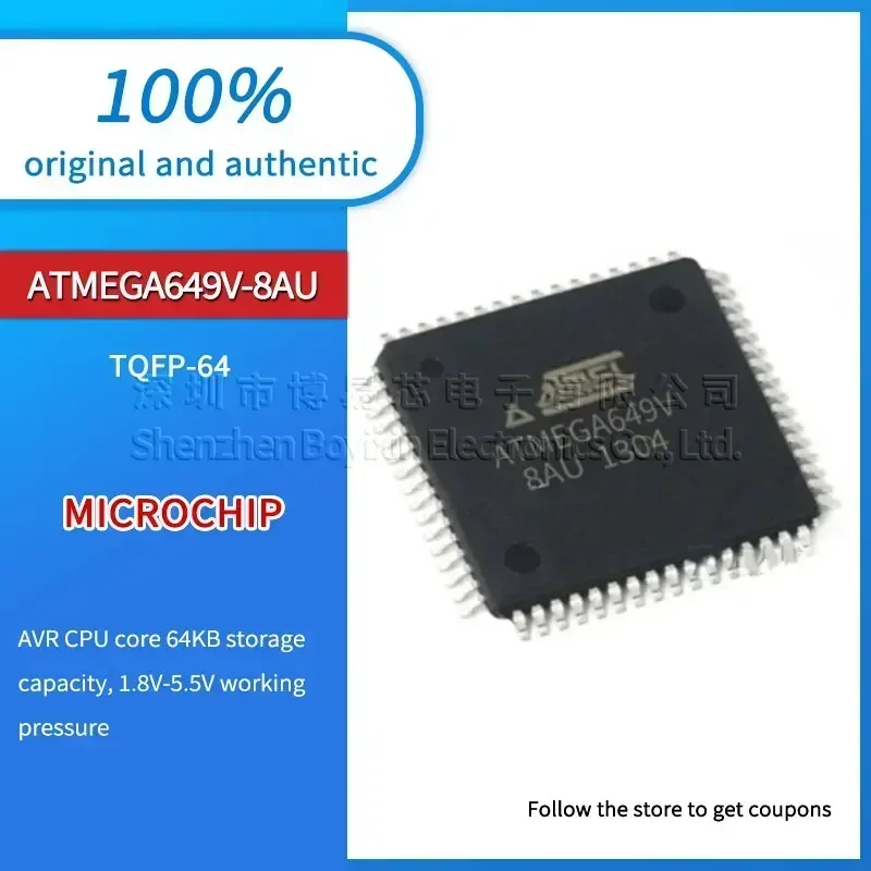 

ATMEGA649V-8AU black plastic shell