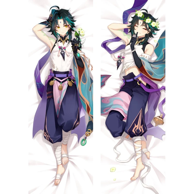 2WAY/WT Anime Game Genshin Impact Character Dakimakura Boyfriend Hugging Body Long Waifu Male Pillowcase Sexy Body Pillow Cover