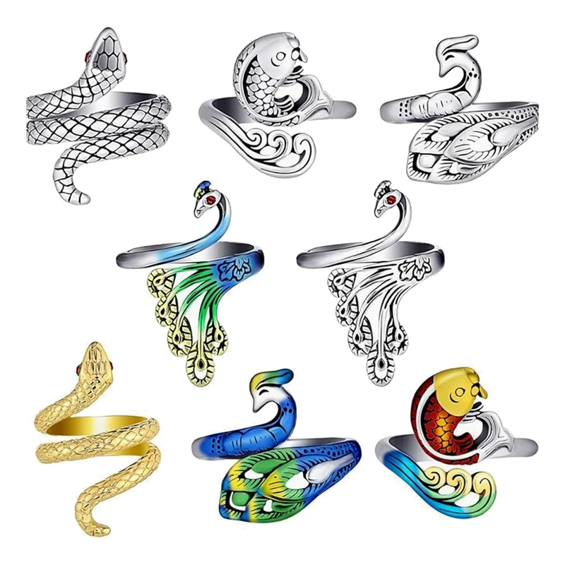 סט 8 חלקים של טבעת סרוג מתכווננת, טבעת מתח מדריך אצבע, טבעת מתח עבור טבעות סריגה אצבע, עמיד