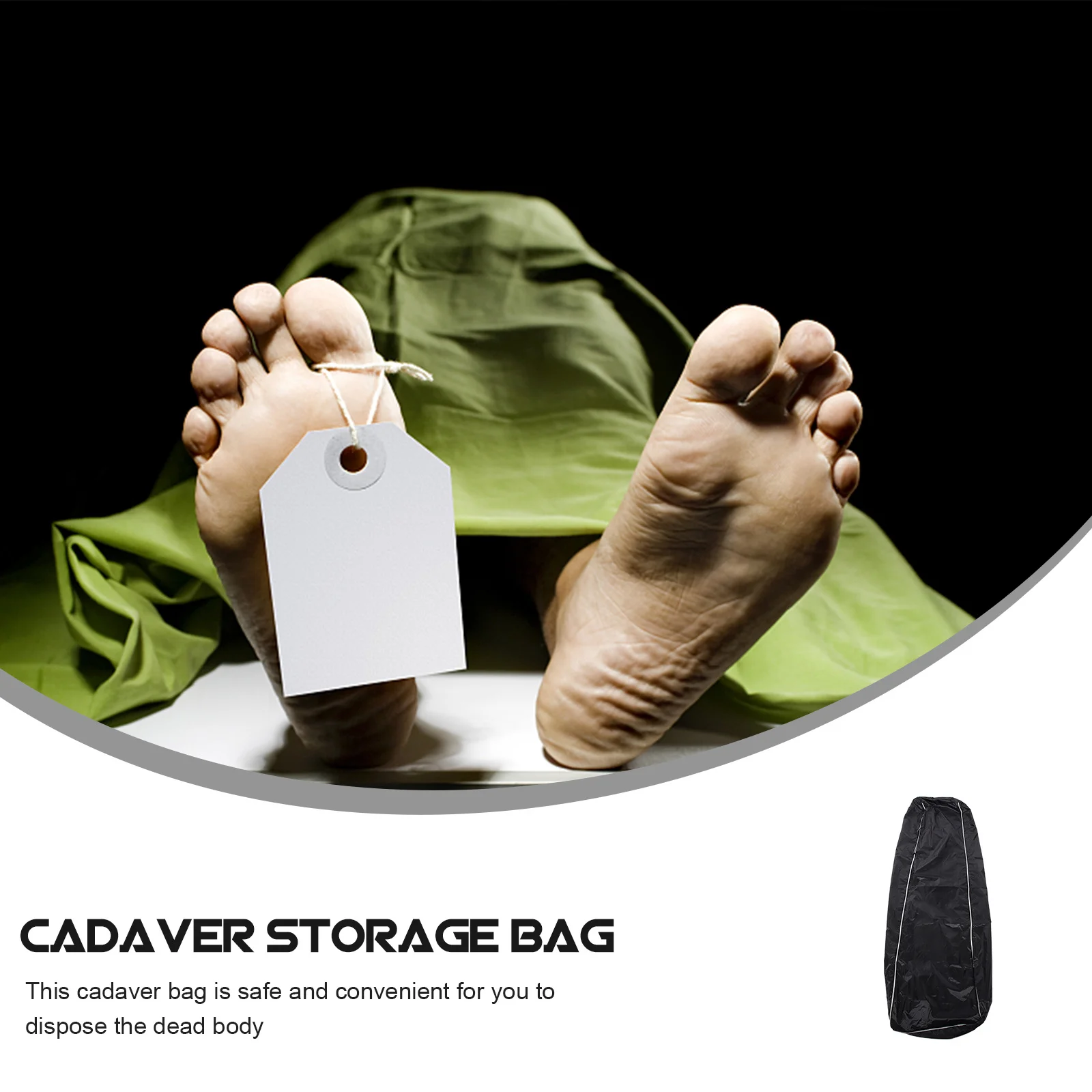 

Portable Body Bag Large Capacity Waterproof Cadaver Storage Bag For Funeral Body Transportation Handling Teaching