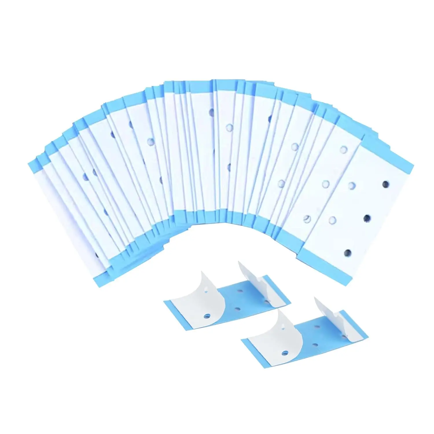 

72PCS Perforated Wig Tape Strips Waterproof Double-Sided Wig Tape for Lace Wig Blue Adhesive Tape for Wigs & Hair Extension