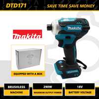 Makita DTD171 Brushless Impact Driver Rechargeable Screwdriver Drills Cordless Power Tools 18V Motor Bare Tool Unit Star Wrench