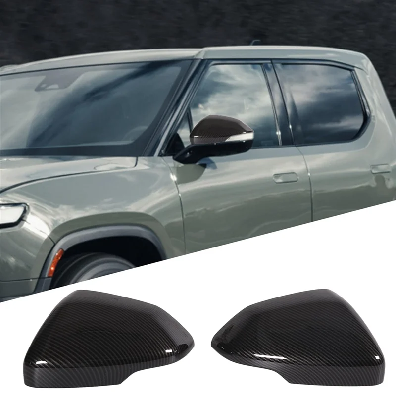 

Door Rear View Mirror Cover Cap For Rivian R1T R1S 2022 2023, ABS Side View Mirror Cover Protective Trim