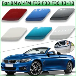 For BMW 4 M-Sport F32 F33 F36 2013 2014 2015 2016 2017 2018 Fornt Bumper Headlight Washer Nozzle Cover Sprayer Cap Trim Painted