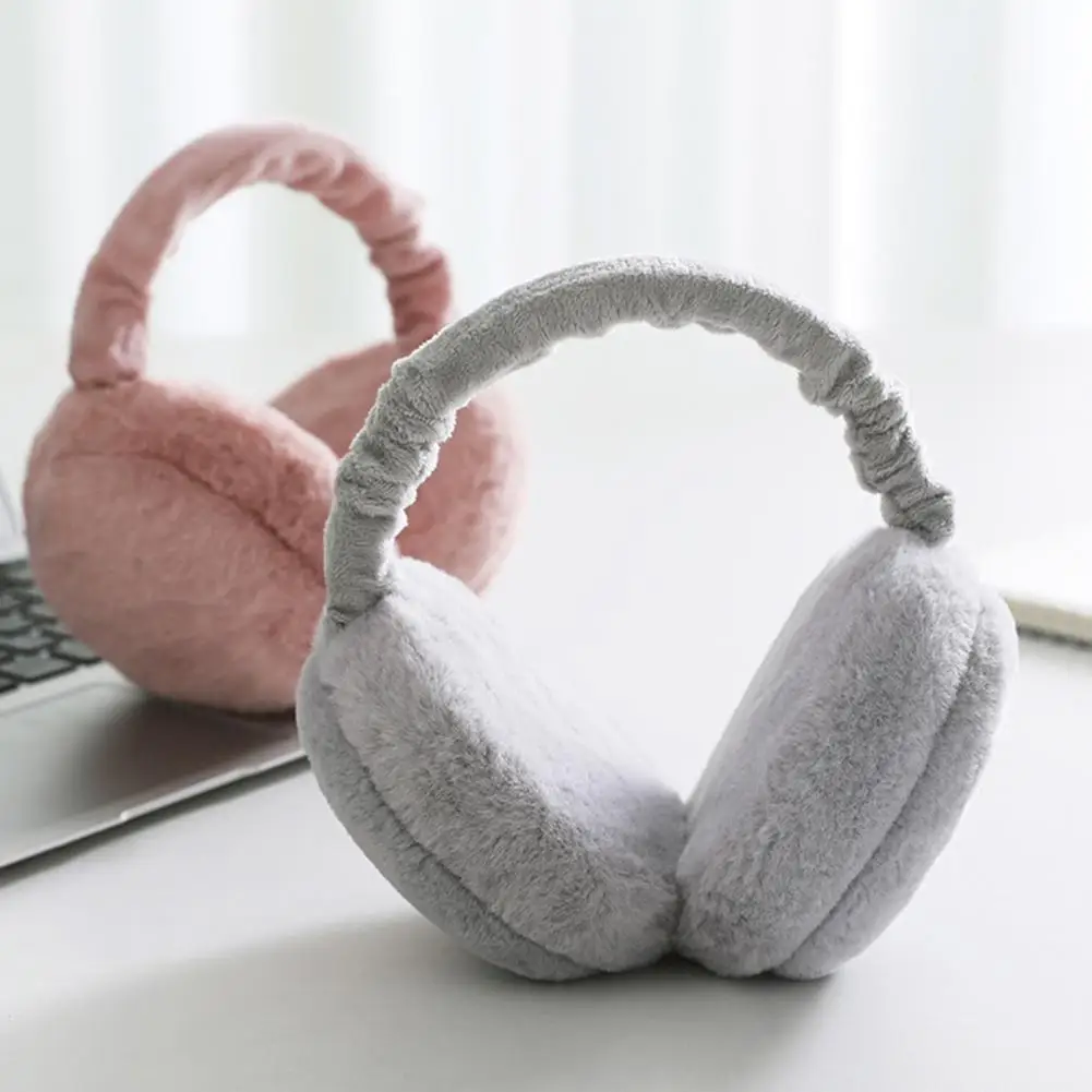 Eco-friendly leve Faux Rabbit Fur Earmuff, aquecedor de orelha exclusivo, sem fiapos, lavável Ear Flap, pele-friendly