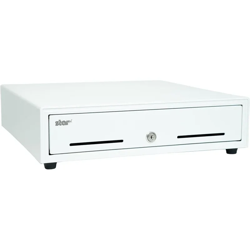 CD4-1616 5 Bill / 5 Coin Choice Series Cash Drawer with 2 Media Slots and Included (16 x 16) - White