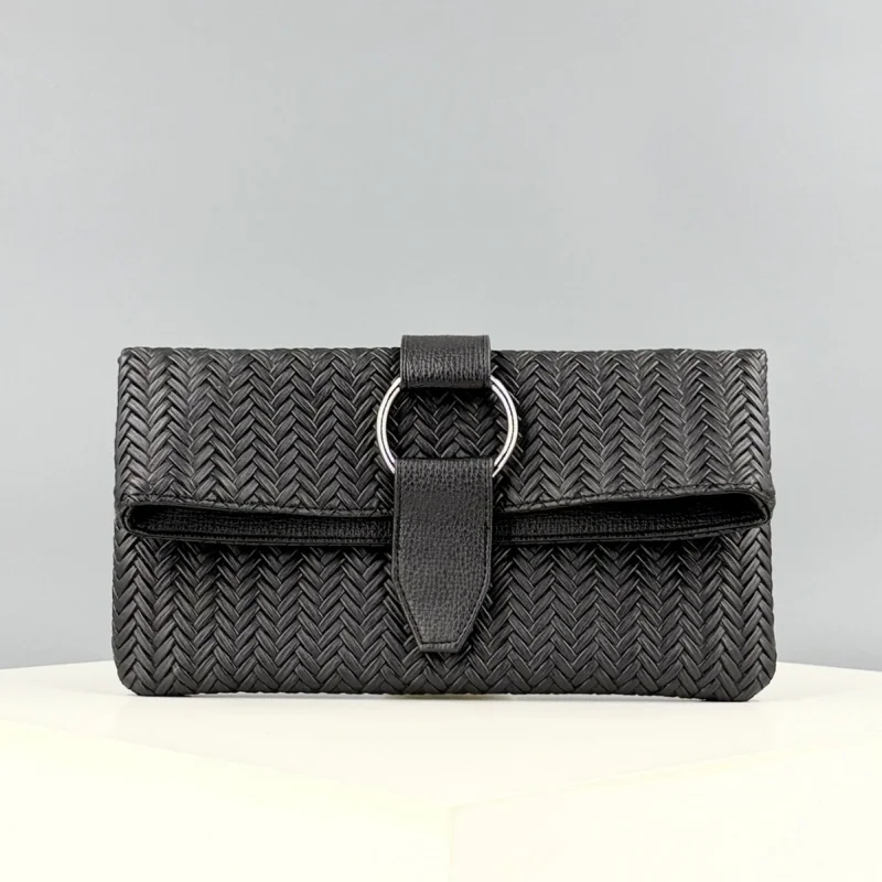 

Винтажная черная сумка-конверт 2026: Новая женская многофункциональная сумка-кошелек, универсальная, вместительная, портативная сумка для хранения