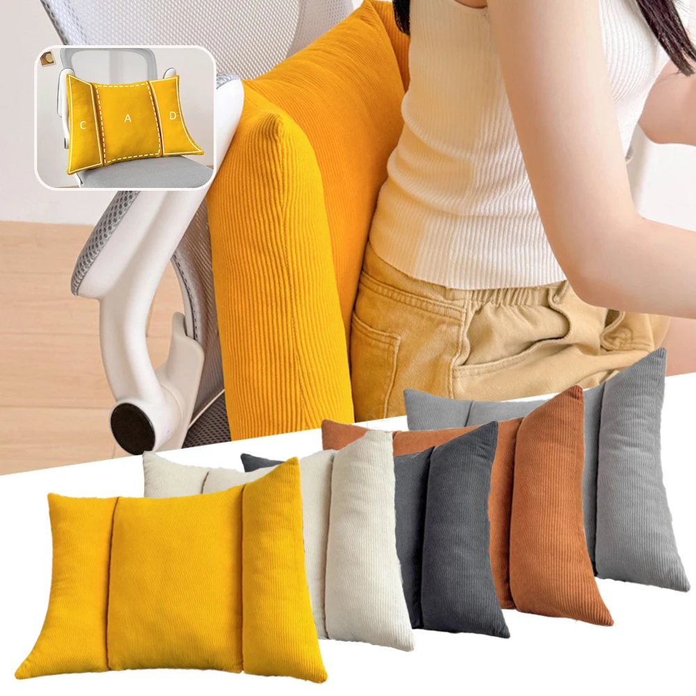 

Soft Seat Back Support Lumbar Pillow Cushion Bed Sleeping Pillow Car Seat Waist Pads Lumbar Support Pillow Office Chair Cushion