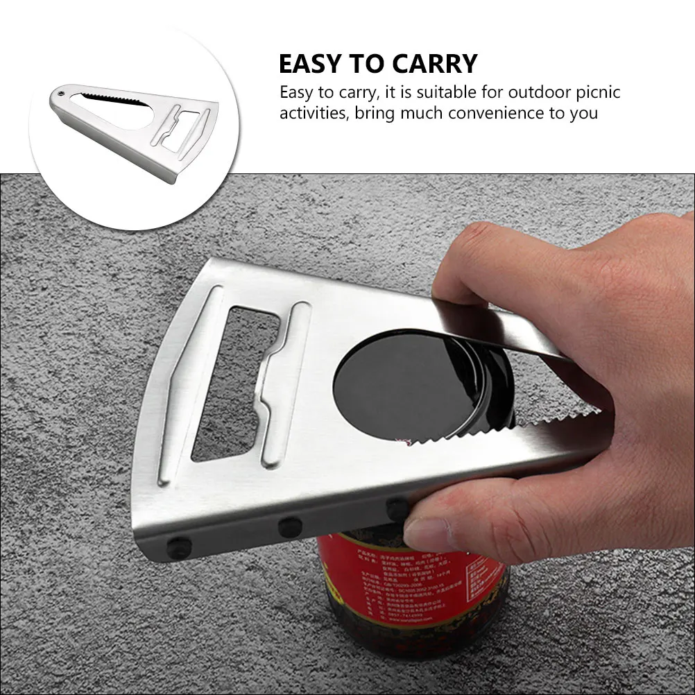 

Stainless Steel Kitchen Supply Keychain Multi Function Can Opener Can Opener Kitchen Tool Portable Picnic Gadgets