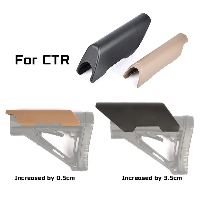 Tactical CTR Cheek Riser Suitable For Non Gunstock Stock AR 15 M4 Enhancer Low Height Nylon Airsoft Hunting Weapon Accessories