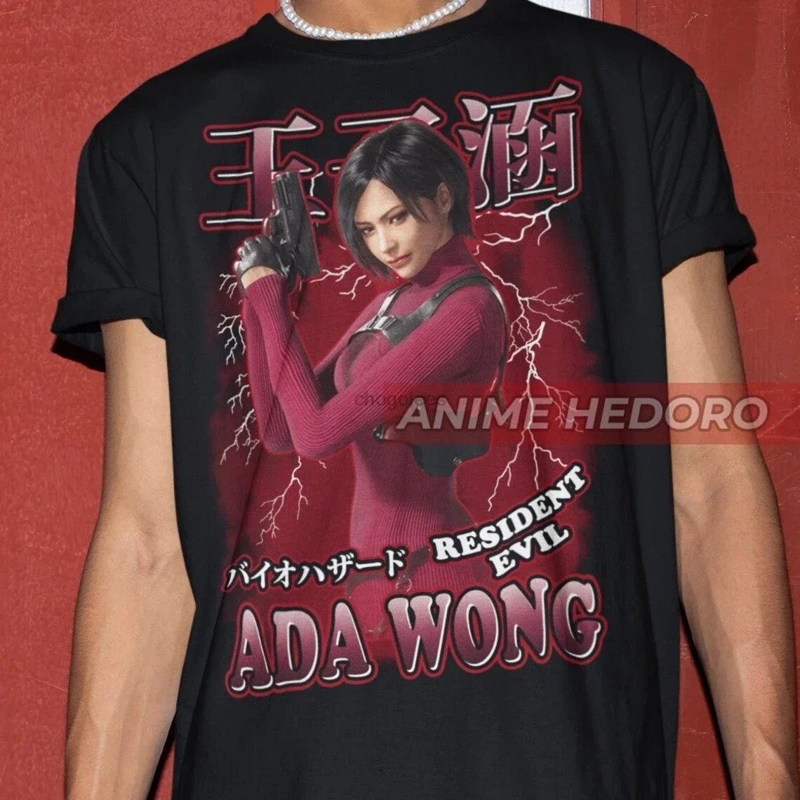 Unisex Residence Evil Ada Wong A Separate Ways Bootleg T-Shirt Japanese Gaming Waifu Anime Shirt