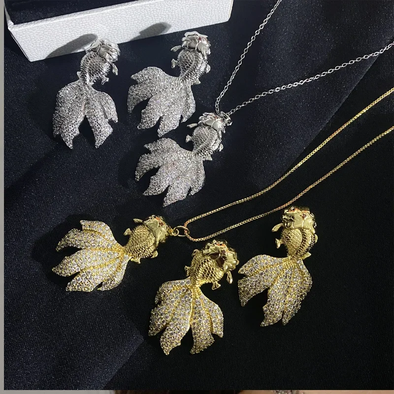 

MDLFES Moiss1n Diamond Style Original China Tide Big Fish Set с покрытием 18 карат, микрокрепленным и блестящим покрытием.