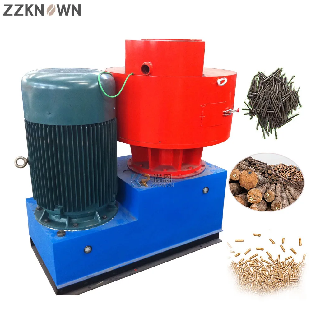 Industrial 0.8T-4T/H Rice Husk Biomass Wood Pellet Making Machine Vertical Ring Die Biomass Sawdust Fuel Pellet Machine