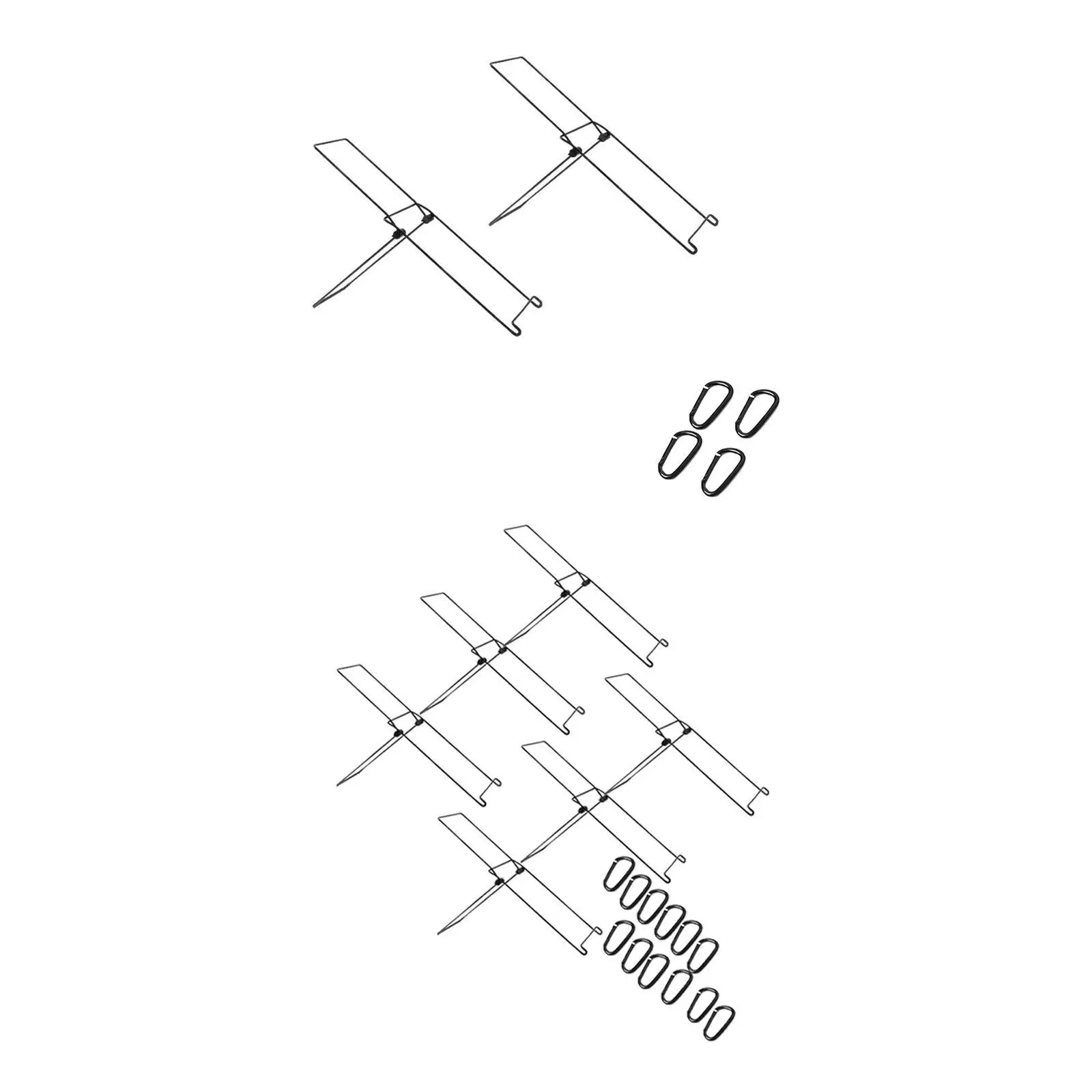 Foldable Solar Panel Holders Practical Sturdy Convenient Carbon Steel Easy to Use Folding Solar Panel Racks for Trip Outdoor