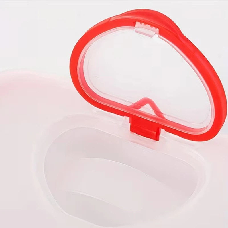 

Портативный ящик для хранения влажных салфеток в форме сердца, маска с застежкой, детский органайзер для путешествий