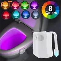 Motion Sensor Toilet Light LED Night Lights RGB Washroom Night Lamp Toilet Lamp Bowl Lighting For Bathroom Washroom
