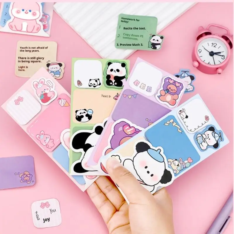 وسادة كتابة لاصقة قابلة لإعادة الاستخدام على شكل حيوان، وسادة لاصقة ورقية صديقة للبيئة متعددة الأغراض لديكورات المخطط، استخدم #5