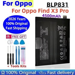 100% Original High Quality BLP831 4500mAh Phone Replacement Battery For Oppo Find X3 Pro CPH2173 PEEM00 Batteries Fast Shipping