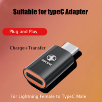 1/2Pcs PD120W IOS Female To TypeC Male OTG Adapter for iOS Lightning to Type C Connector Converter for iPhone iPad Android