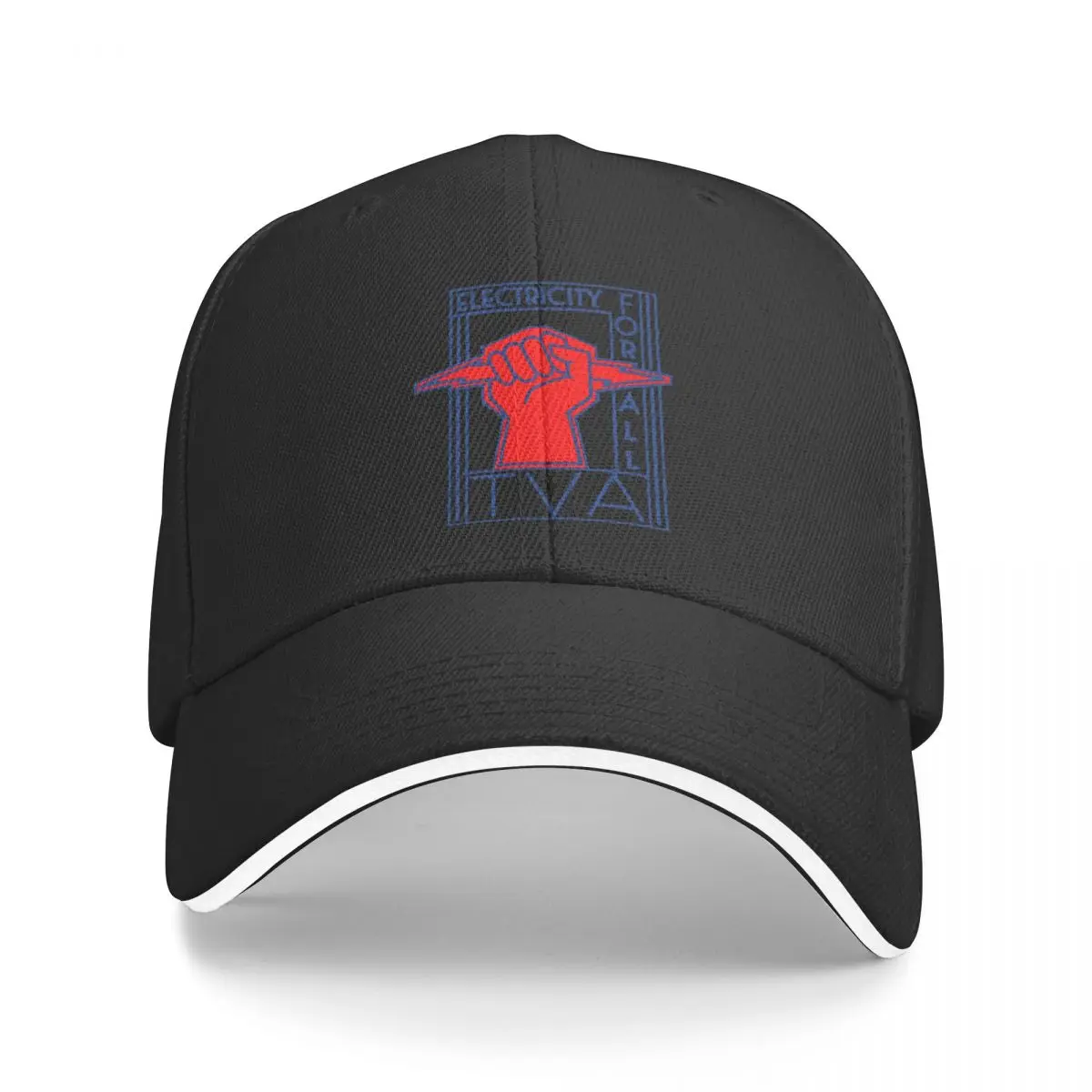 

TVA-Electricity For All-Art Deco New Deal Logo Racerback A Baseball Caps Hat
