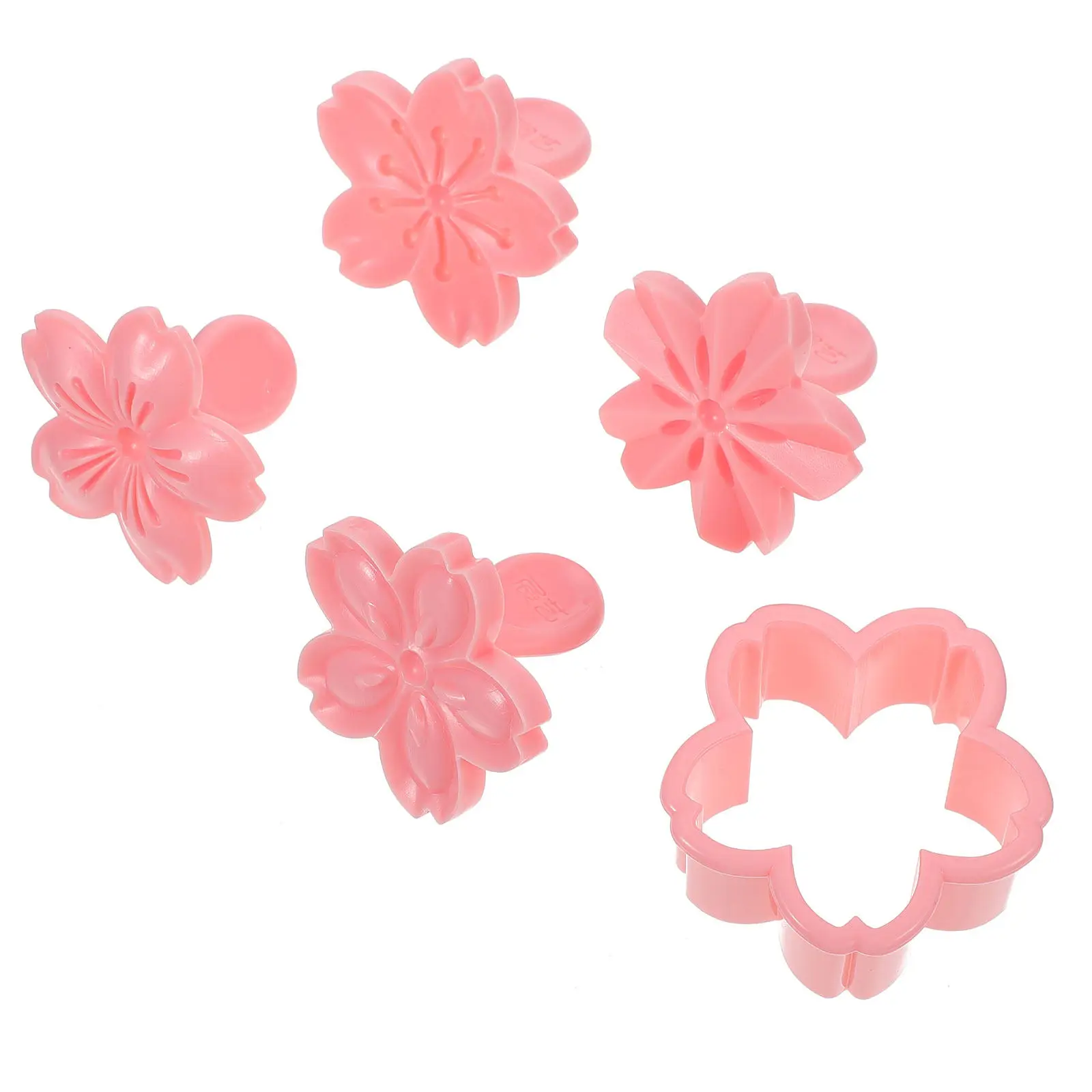 1Set Cookie Mold DIY Biscuits Mold Cherry Blossom Baking Tool Creative Fondant Cutter Baking Tool for Dough Sugar Paste