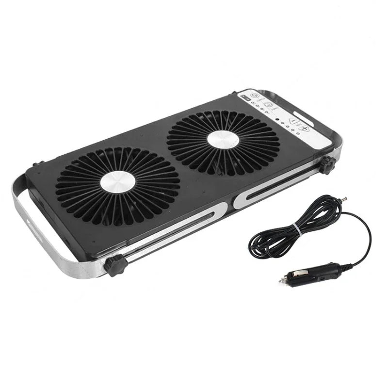 

RV 12V Movable Portable Silent Car Window Fan Ventilation With Double Reversible Window Exhaust Fan For Caravan