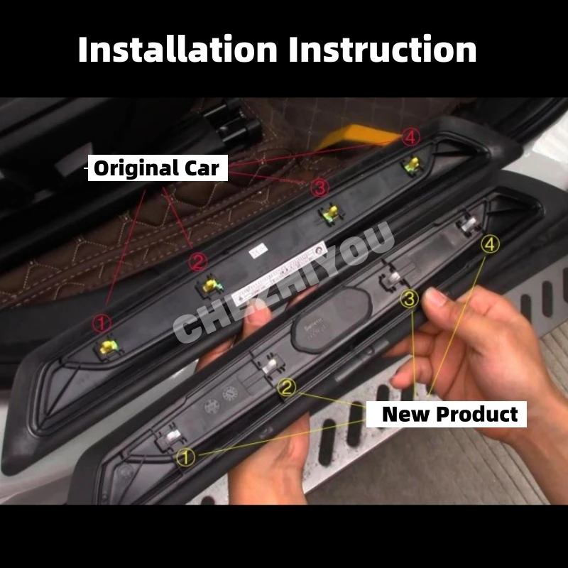 For BMW 1 Series F20 2011-2019 Car Door Welcome Pedal Threshold Lighting Door Sill for M Performance with Battery 1 Pair 2 Piecs