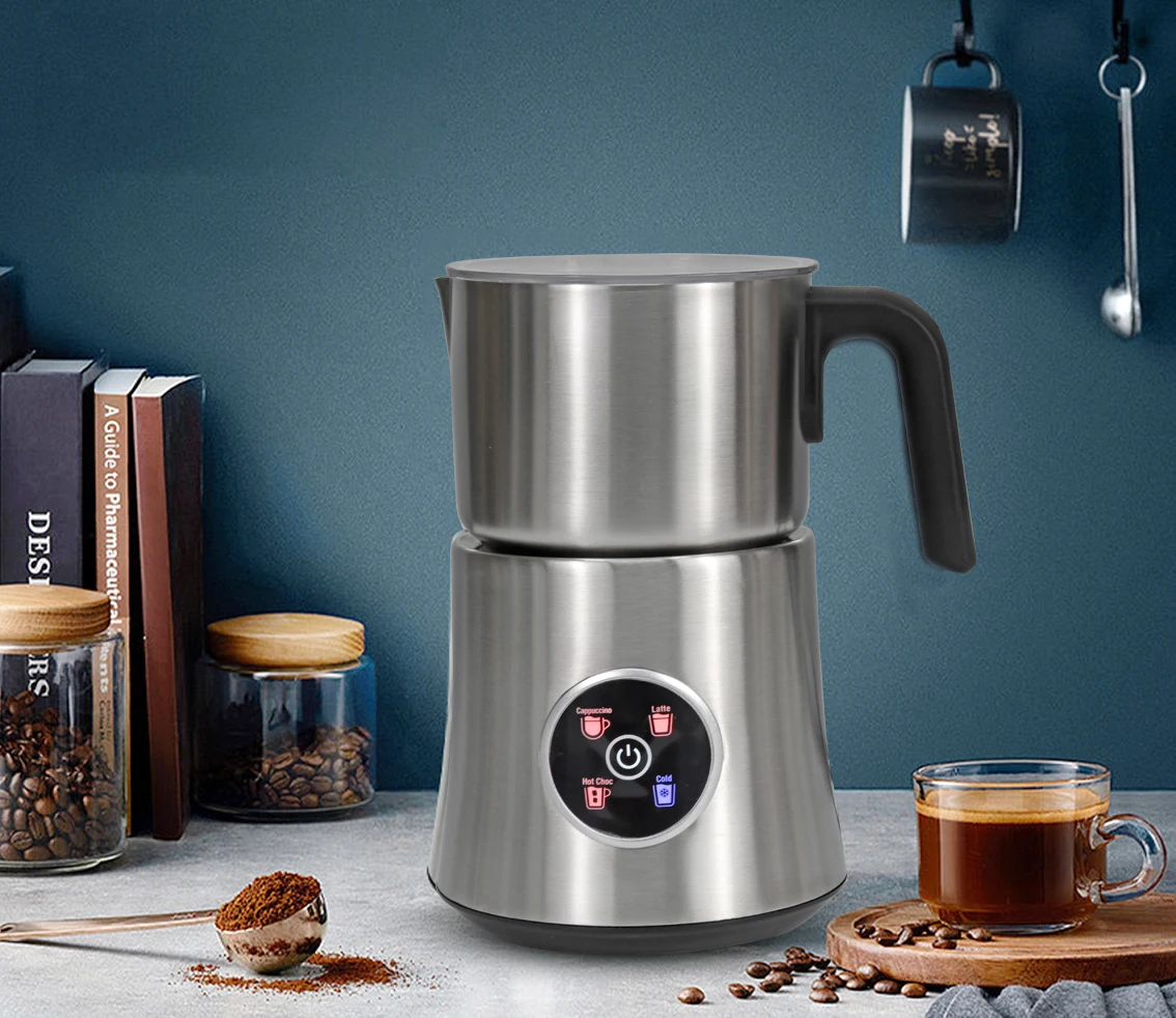 

Large Capacity Touch Button Electric Coffee Milk Frother Hot and Cold Milk Foamer Mixer