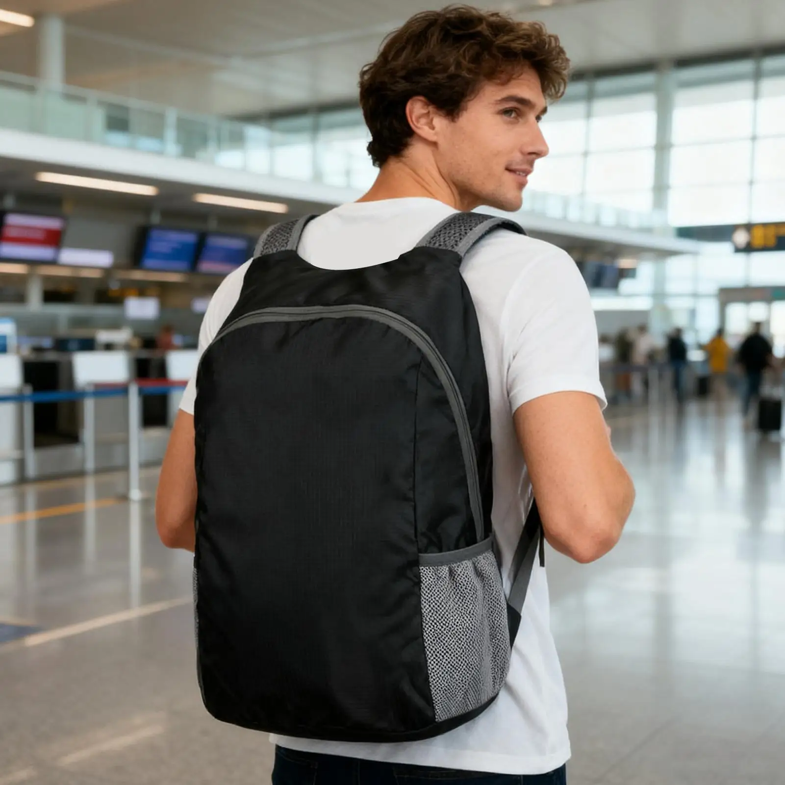 Men & Women Lightweight Sports Backpack - Waterproof Gym Bag for Outdoor Cycling, Hiking, Camping, Travel,  Everyday Use