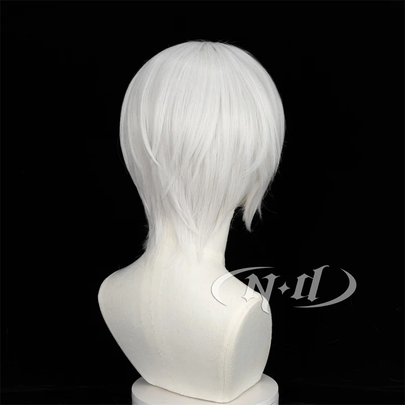 ND Tomoe شعر مستعار تأثيري أنيمي Kamisama قبلة تأثيري شعر مستعار فضي-أبيض لجميع القديسين كوميك كون كوزر حفلة الشعر الاصطناعية