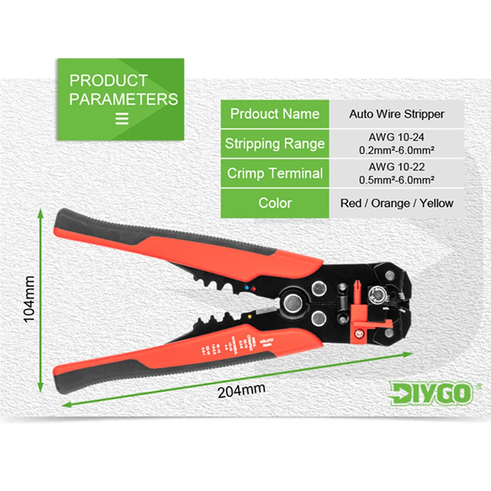 Multifunctional Stripping Tools Crimper Cable Cutter Automatic Wire StripperCrimping Pliers Terminal 0.2-6.0mm2 Hand tool