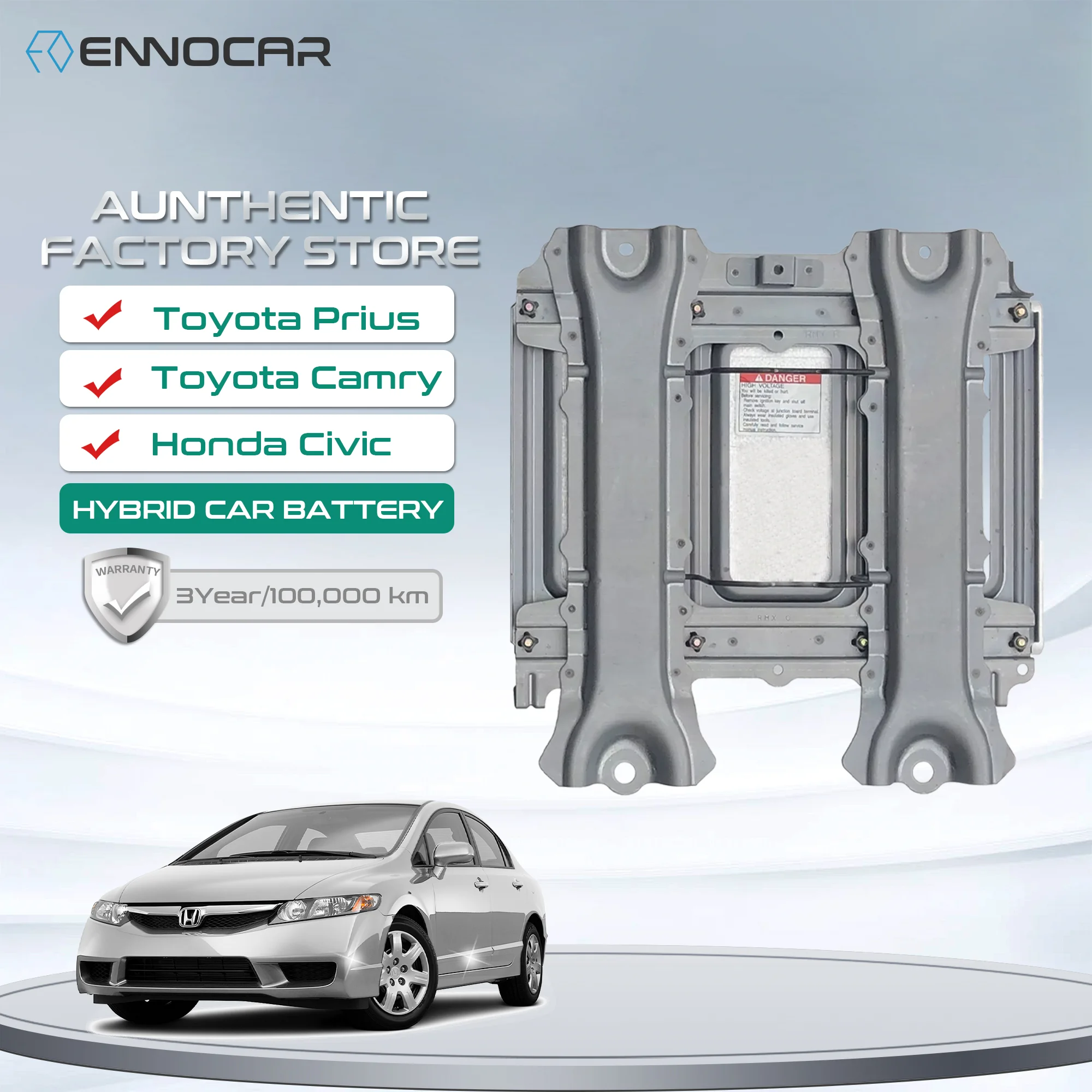 

Ennocar OEM Wholesale 158V 6.5Ah Ni-Mh Cell Hybrid Car Replacement Battery for Honda Civic Ima 2006 2007 2008 2009 2010 2011