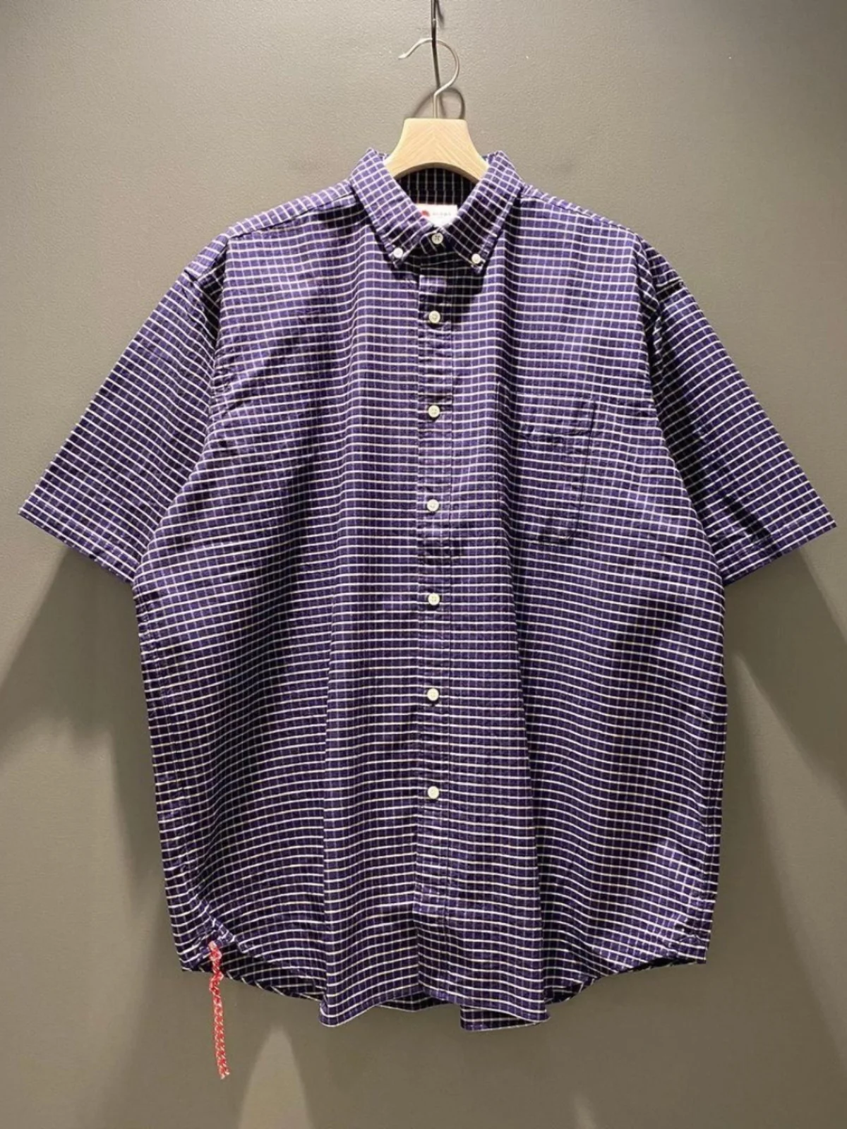 

Дышащая футболка свободного кроя с красным шнурком, молодежная летняя мода, бренд Tagkita, влагоотводящая