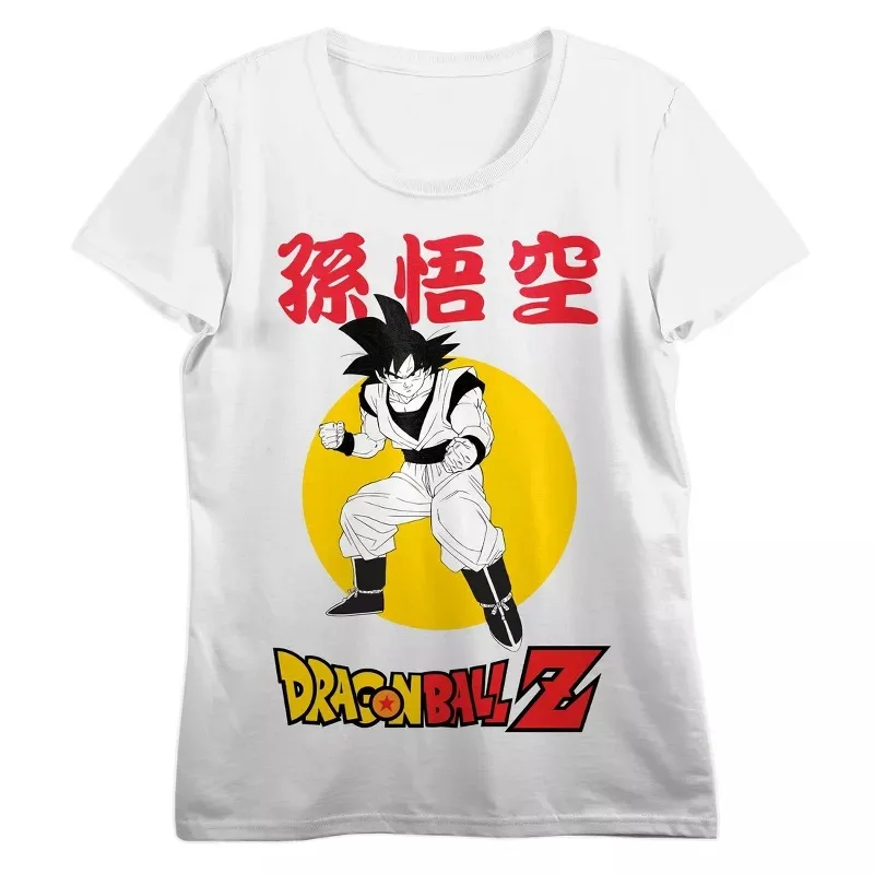 

Dragon Ball Z Logo T-Shirt Men Fashion Trend Street Short Sleeve Women's High Quality Summer Crew Neck Top