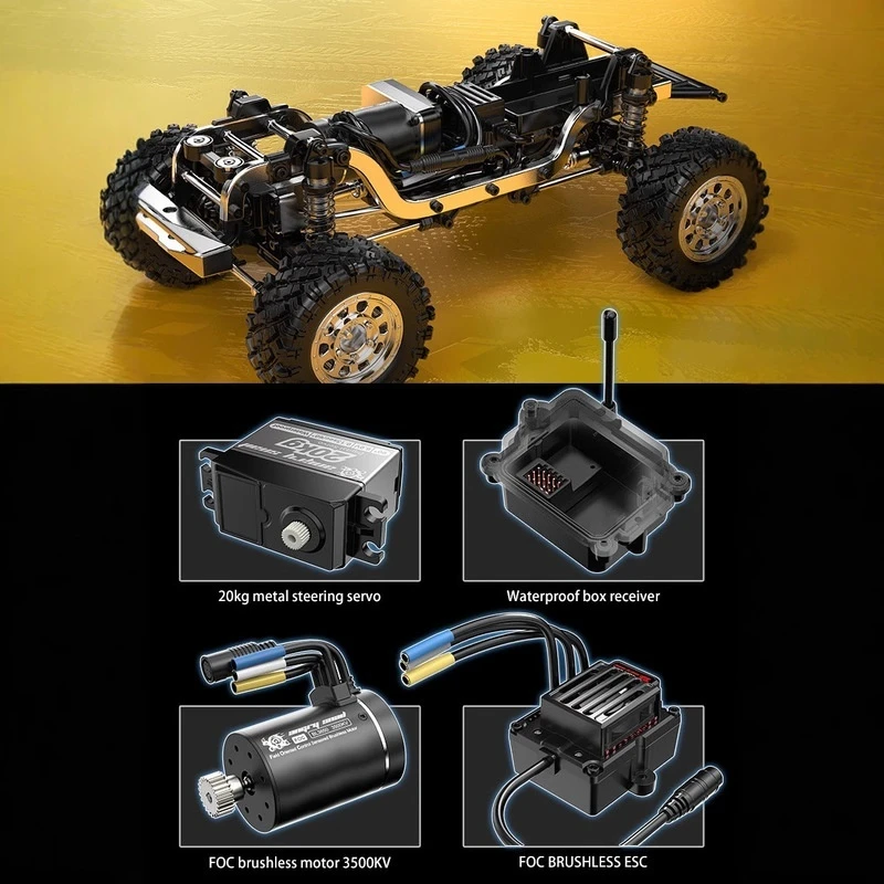 Meijiaxin carro de controle remoto indução sem escova 1/12 grande escalada veículo off-road modelo rc brinquedo simulação brinquedo das crianças