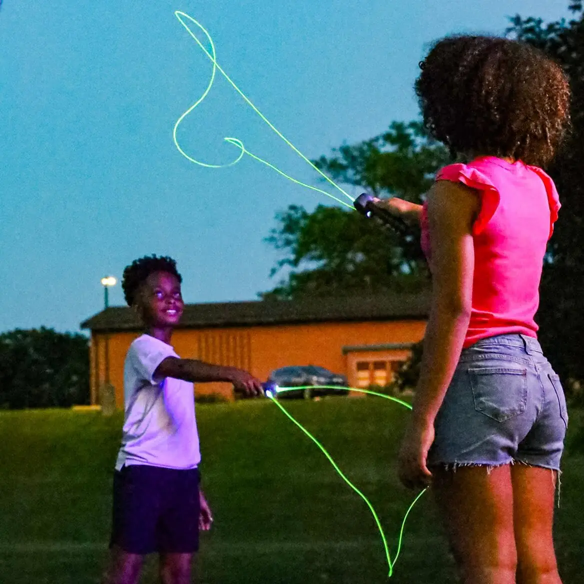 Lanceur de corde à hélice, lanceur de ficelle lasso, lanceur de corde à zip portatif, décompression, interactif, jouet portable