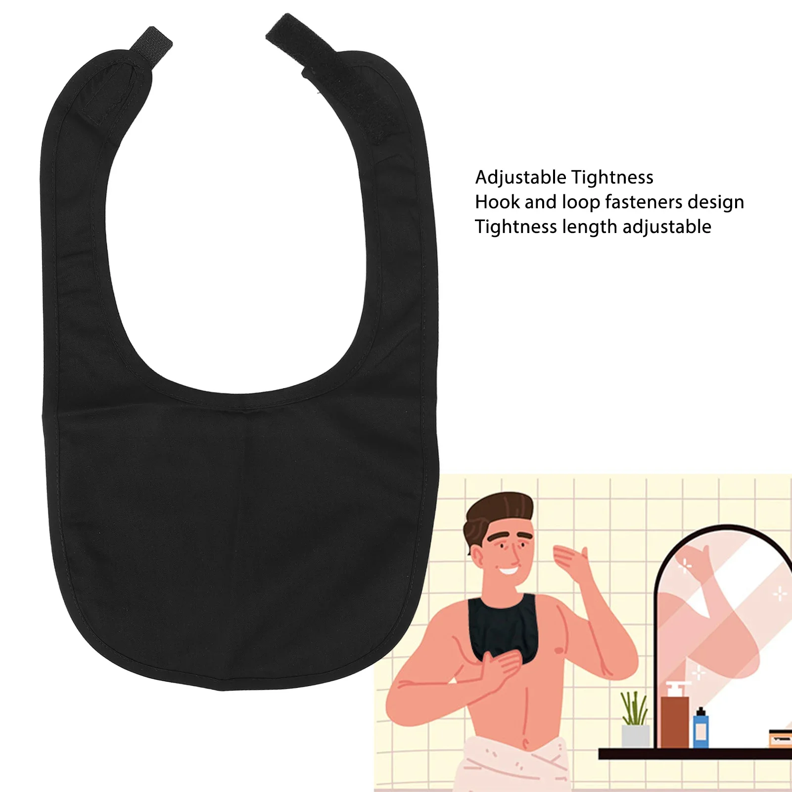 

Adjustable Tracheostomy Shower Cover Waterproof Portable Mesh Fabric Neck Trachea Cover Neck Stomy Surgery Aid Rehabilitation