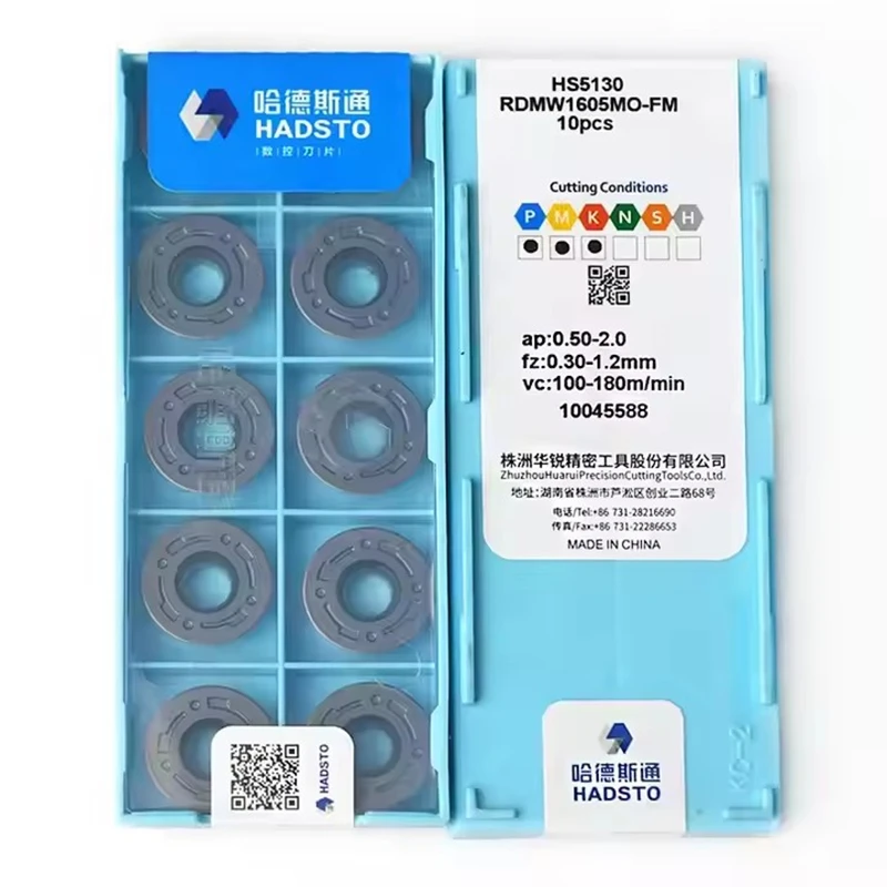 Hadsto Rdmw10T3Mo Rdmw1003Mo Rdmw1204Mo Rdmw1605Mo Rdmw0802Mo Fm Hs5120 Hs5130 tour carbure Imitation fraisage Cnc lame de tournage R4 R5 R6 R8