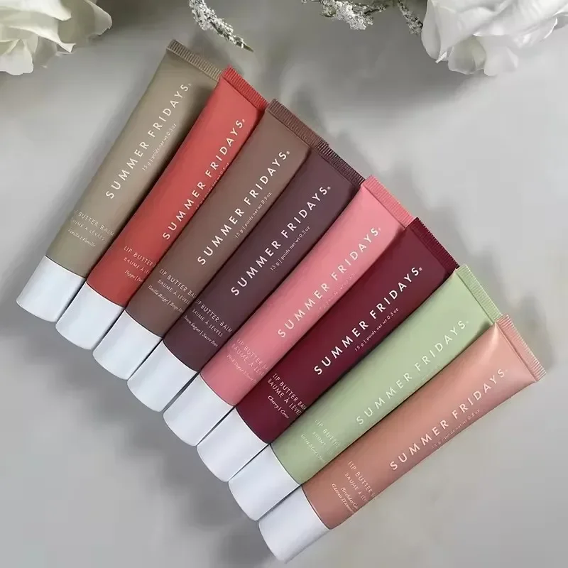 Summer Fridays Balsamo per labbra Specchio idratante Lucidalabbra Lip Vaniglia Zucchero rosa Torta di caffè Odore Rossetto Olio trasparente Trucco