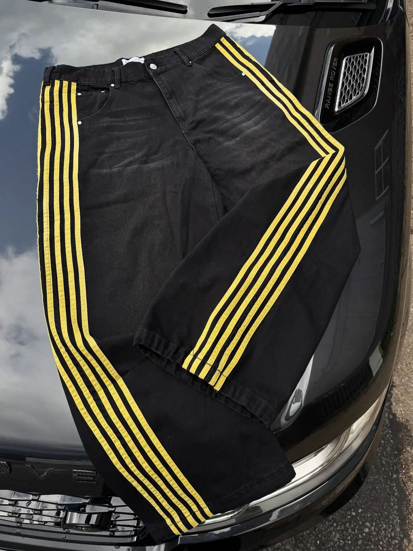 

Striped embroidered jeans men's sweatpants street American style men and women casual pants casual travel y2k retro fashion cool