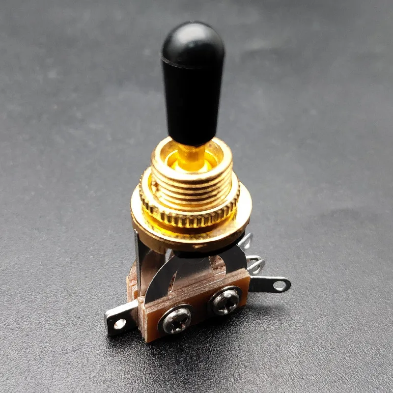 10 шт., 3-позиционный переключатель звукоснимателя для гитары, тумблер, детали для гитары Les Paul, черный хром, золото и черные аксессуары 10 шт., 3-позиционный переключатель звукоснимателя для гитары, тумблер, детали для гитары Les Paul, черный хром, золото и черные аксессуары
