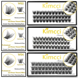 Segmented False Bundles Eyelashes Kimcci 36 Bundles Natural 3D Russian Volume Faux Eyelashes Individual Mink Eyelash Extension