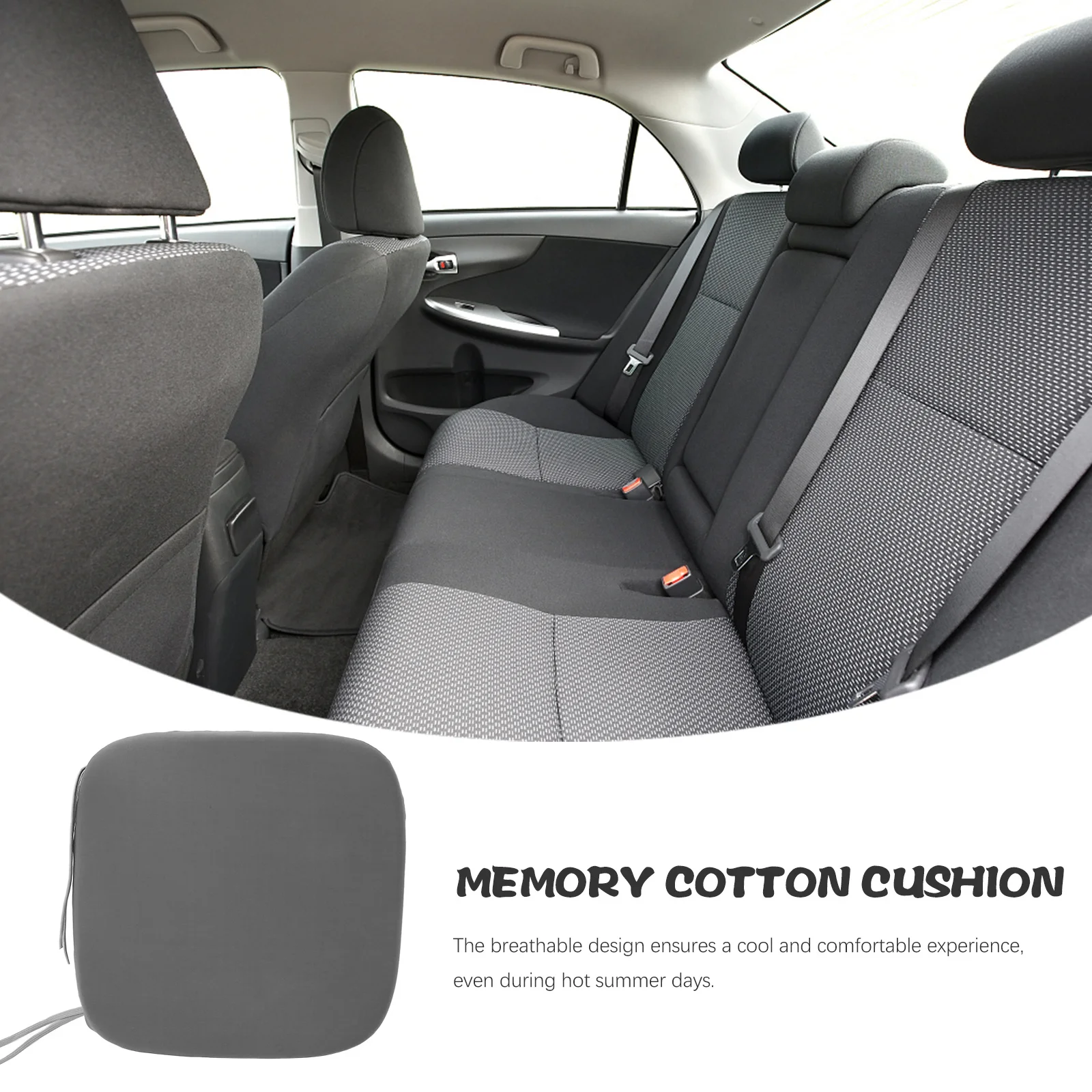 

Breathable Ice Silk Summer Seat Cushion Memory Foam Chair Pad Comfortable Cushion for Office Car Dining Patio