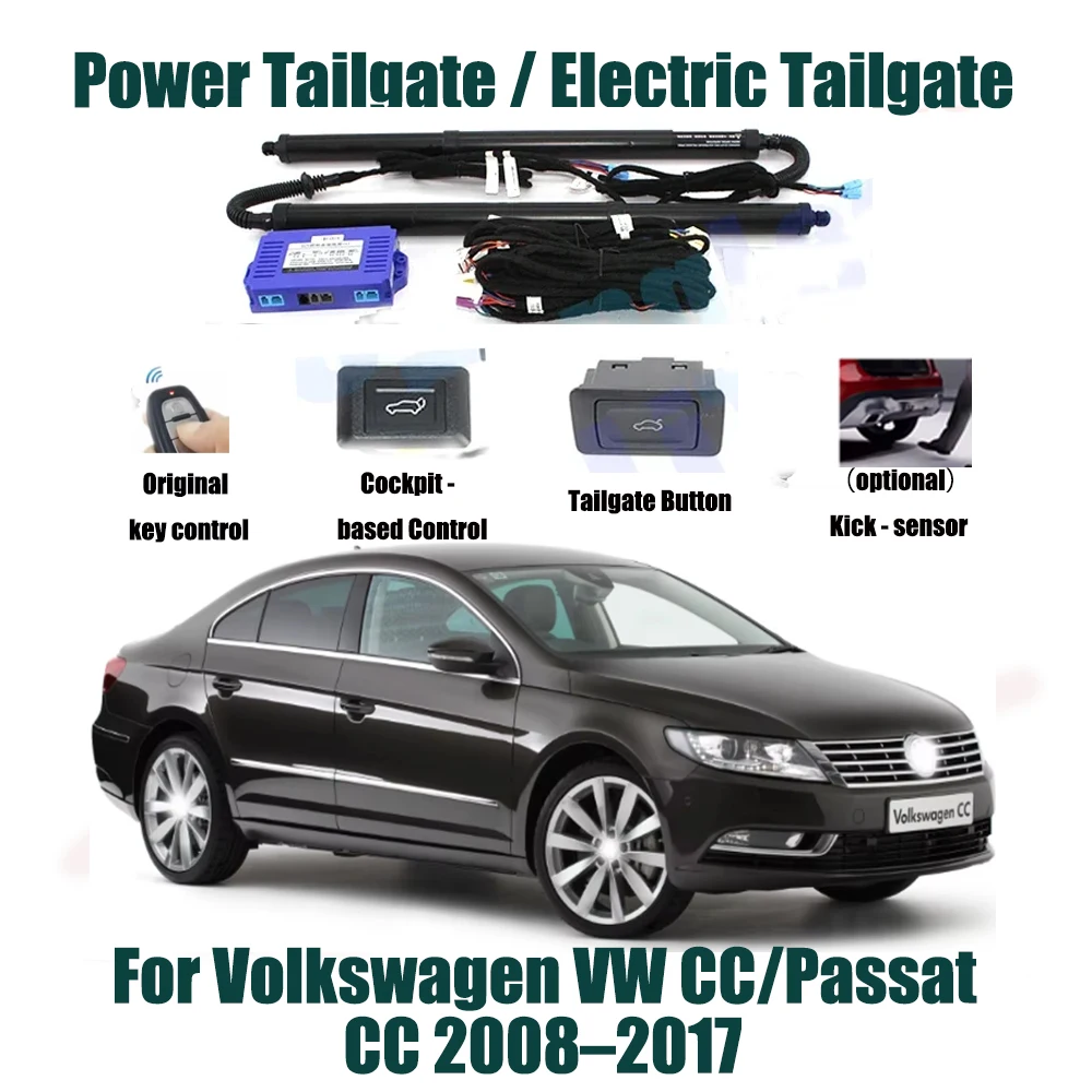 For Volkswagen VW CC/Passat CC 2008–2017 Car Automatic Lifting kit Opening Trunk Intelligent Electric Lift Tailgate