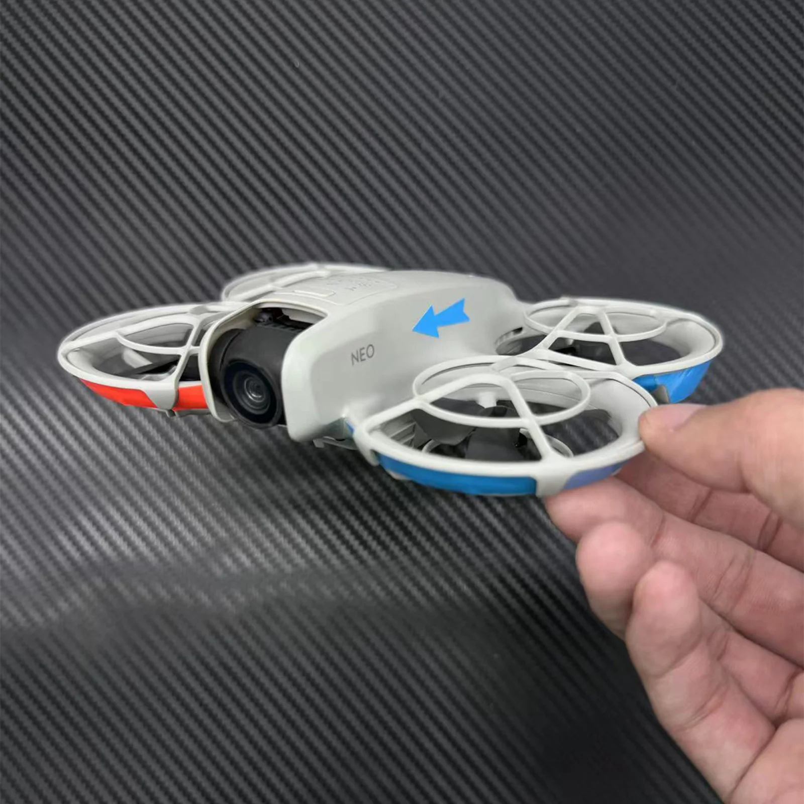 مجموعة واحدة من الملصقات المضيئة لملصقات DJI NEO المضيئة لملحقات الطائرة بدون طيار من الجلد الفلورسنت