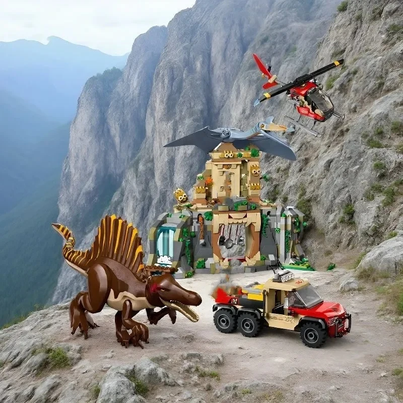 سبينوصور وFengshen الزاحف المجنح المهمة الجوية الإبداعية سلسلة نموذج الأولاد التعليمية ديناصور لغز لعبة هدية الديكور 76976 #1
