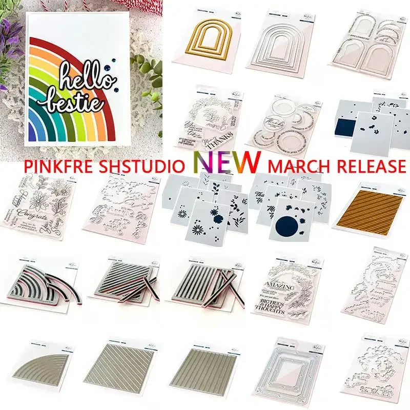 Casa florais feliz arte corte dados folha quente scrapbooking diário decorar modelo de gravação diy cartão 2023 novo