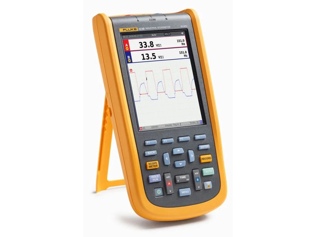 125B Industrial ScopeMeter Hand-Held Oscilloscope with AC clamp, 40 MHz