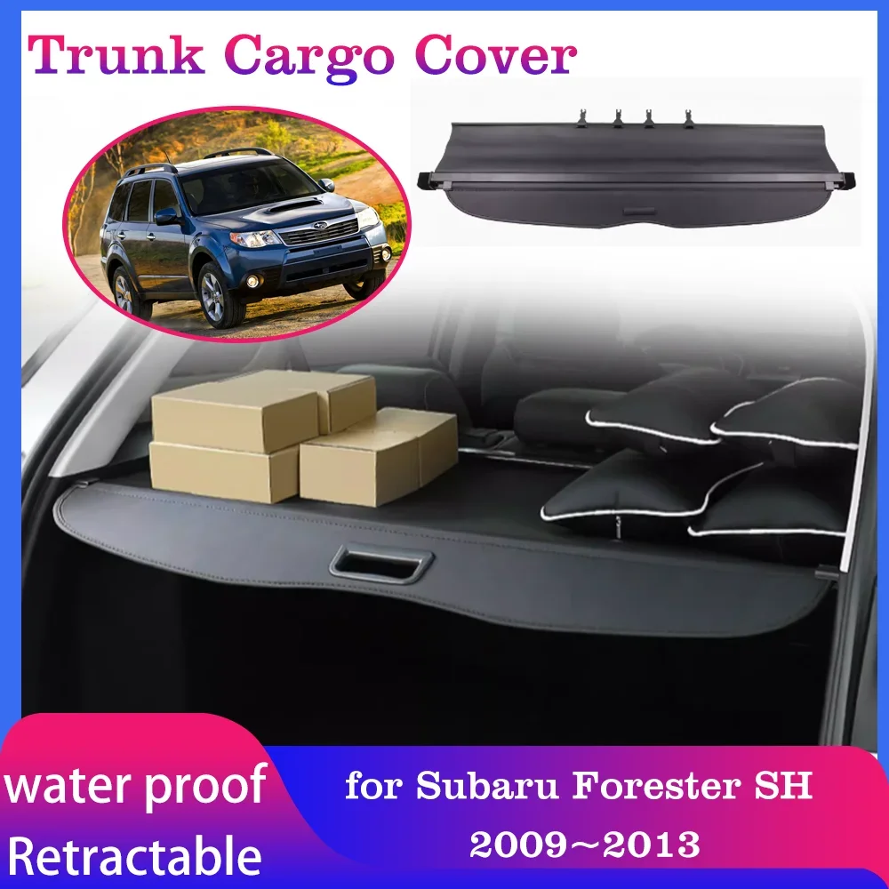 

Car Trunk Cargo Cover for Subaru Forester SH 2009~2013 2010 2011 Luggage Boot Tray Security Shielding Protector Shade Accessorie