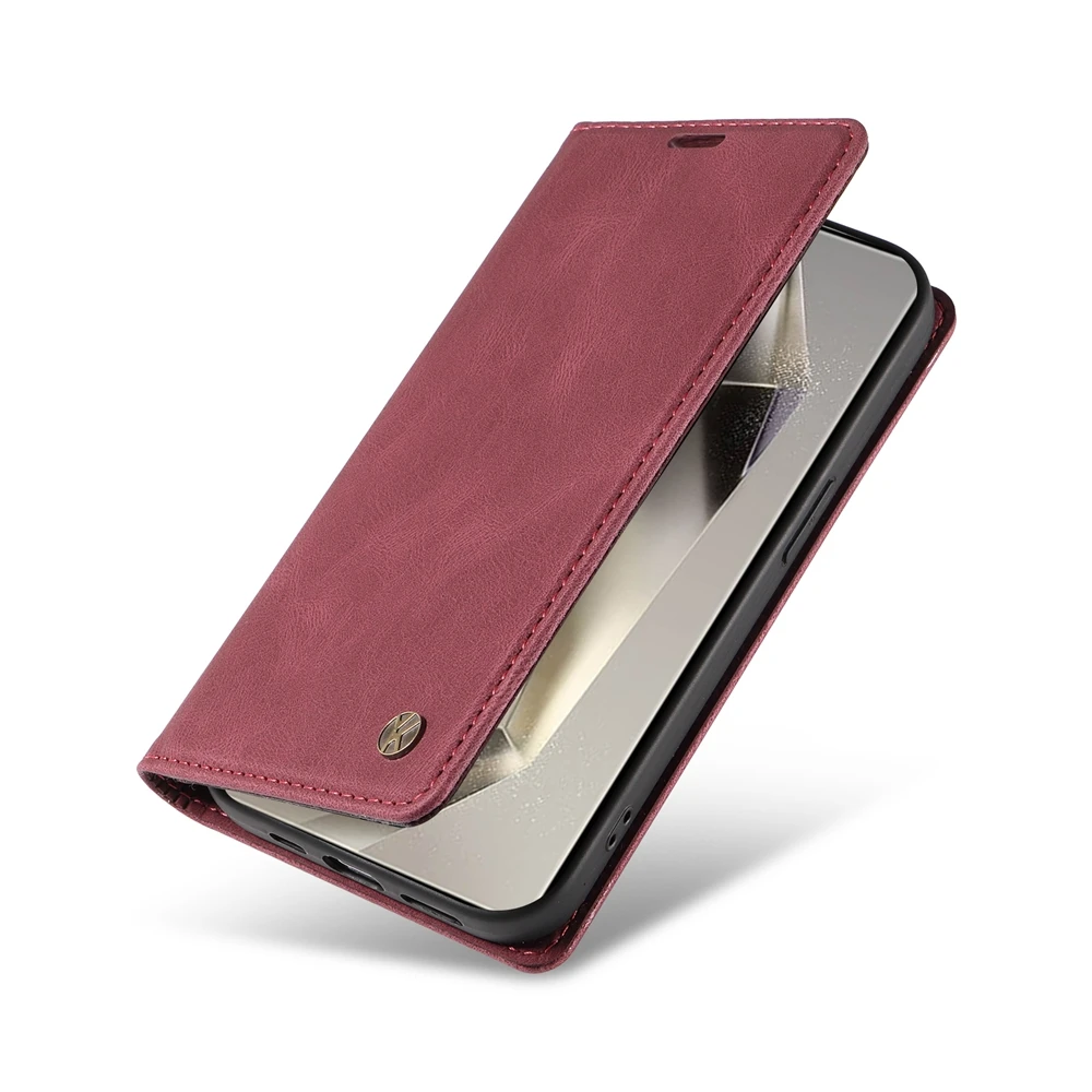 Magnetische Leder-Geldbörsen-Flip-Cover für Samsung Galaxy S25 S24 S23 S22 S21 S20 S10 S9 S8 S7 FE Plus Pro Ultra Edge | Premium-Gehäuse – Detail 6